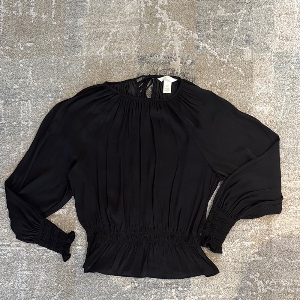 H&M Elegant Black Top